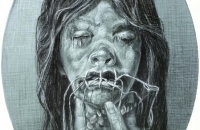 they-dont-make-shrunken-heads-like-they-used-to_2013_31x41cm_chalk-and-charcoal-on-laid-paper